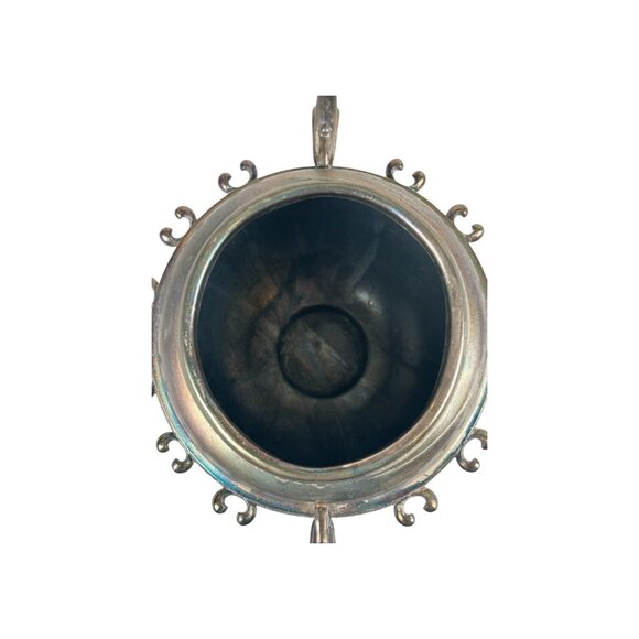 Wm A ROGERS Silver Plated Sugar Bowl Spoon Holder Vintage URN Victorian Trophy - Picture 9 of 13